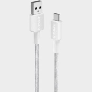 Anker 322 Braided Usb-C to Usb-C Cable 60W 6ft - White