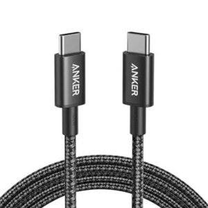 Anker Usb-C to Usb-C Cable (3ft, 240w, Upcycled- Braided) - Black