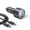 Anker Nano Car Charger 167.5w, 3-Ports (2 Usb-C & 1 Usb-A)