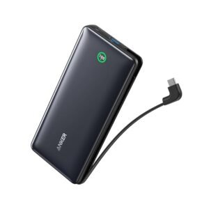 Anker Nano Powerbank (20,000mah, 30w, Built-In Usb-C Cable)